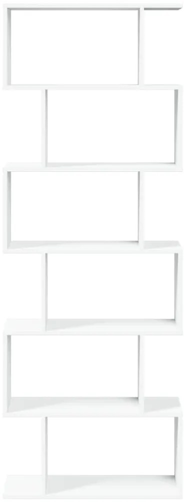 Estante divisória 6 níveis 70x24x193cm derivados madeira branco