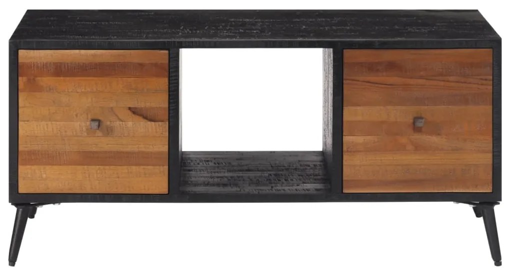 Mesa de centro 90x50x41 cm teca recuperada maciça