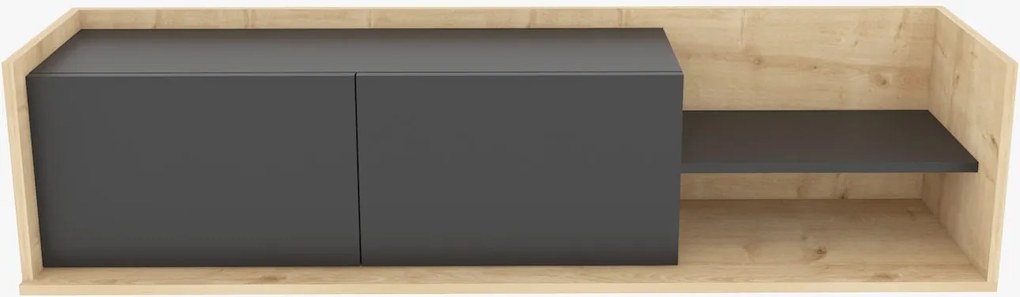Móvel para TV Krog – Carvalho e Antracite – 160 x 35 x 36,8 cm