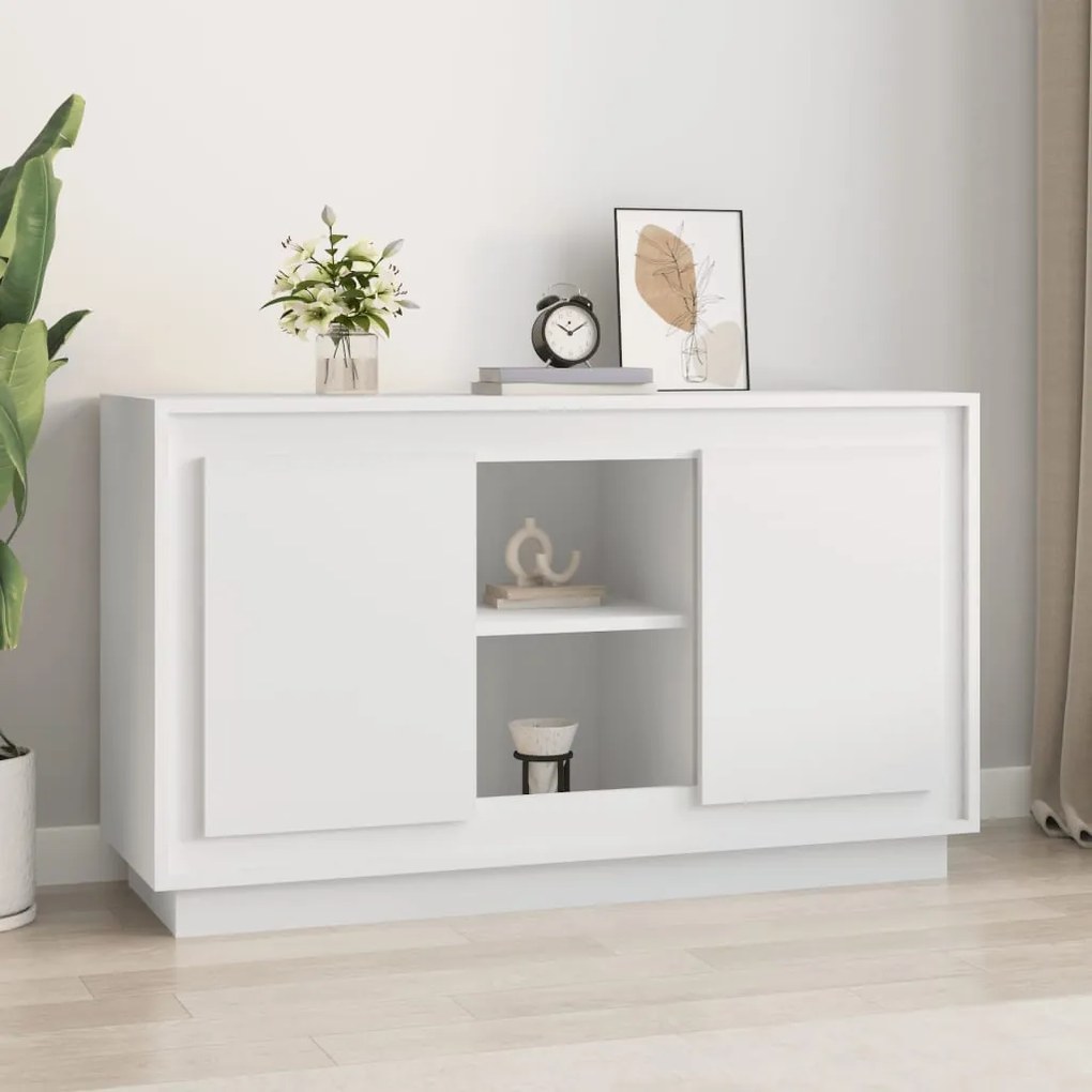 Aparador 102x35x60 cm derivados de madeira branco