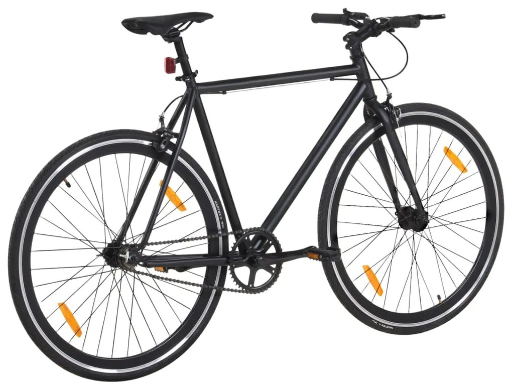 Bicicleta de mudanças fixas 700c 55 cm preto