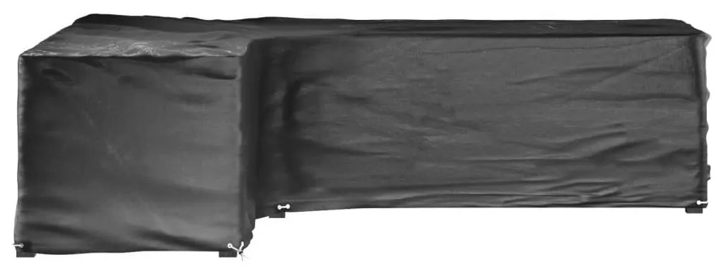 Capas p/ mobília jardim forma de L 2 pcs 16 ilhós 210x260x80 cm