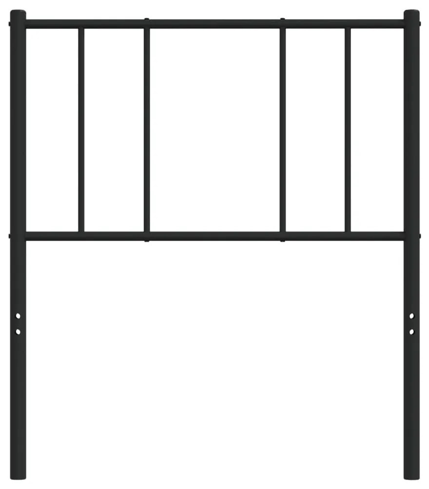 Cabeceira de cama 90 cm metal preto