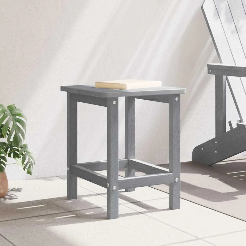 Mesa lateral Adirondack Cinza-claro 38x38x45 cm HDPE