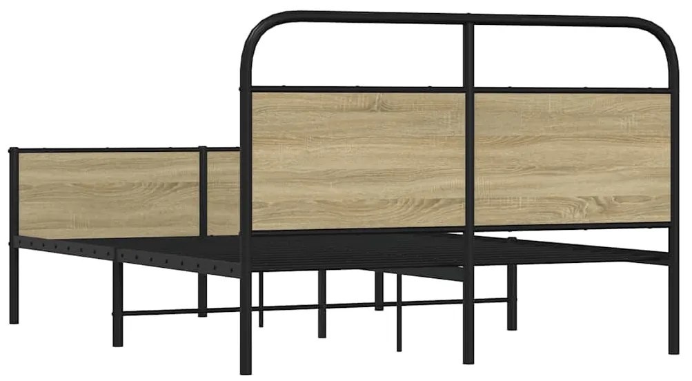 Estrutura cama s/ colchão derivados de madeira carvalho sonoma
