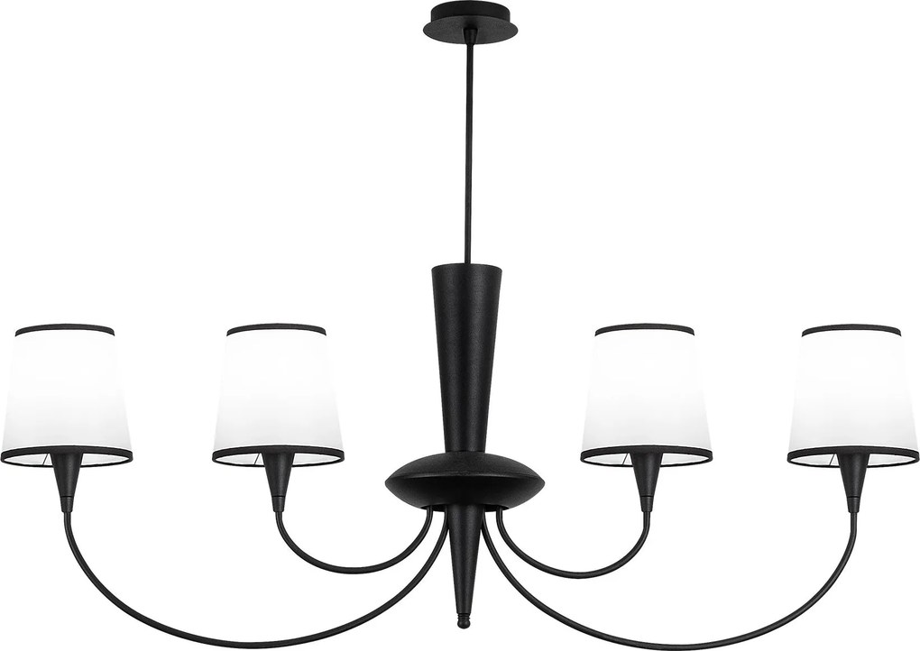 Candeeiro de Teto Pardo – Preto – 118 x 20 x 83 cm