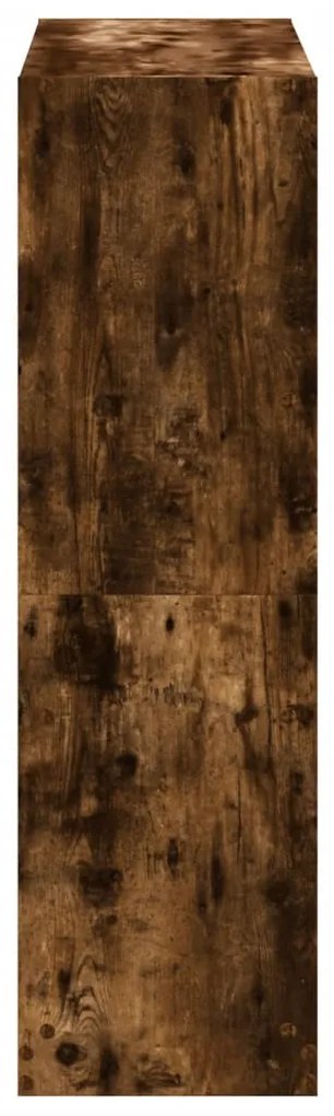 Estante 102x32x108 cm derivados de madeira carvalho fumado