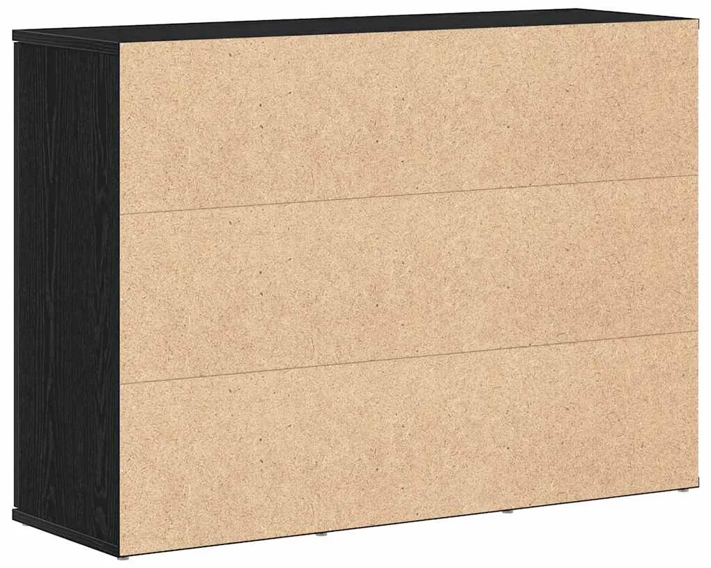 Aparador 91x29,5x65 cm derivados de madeira carvalho preto