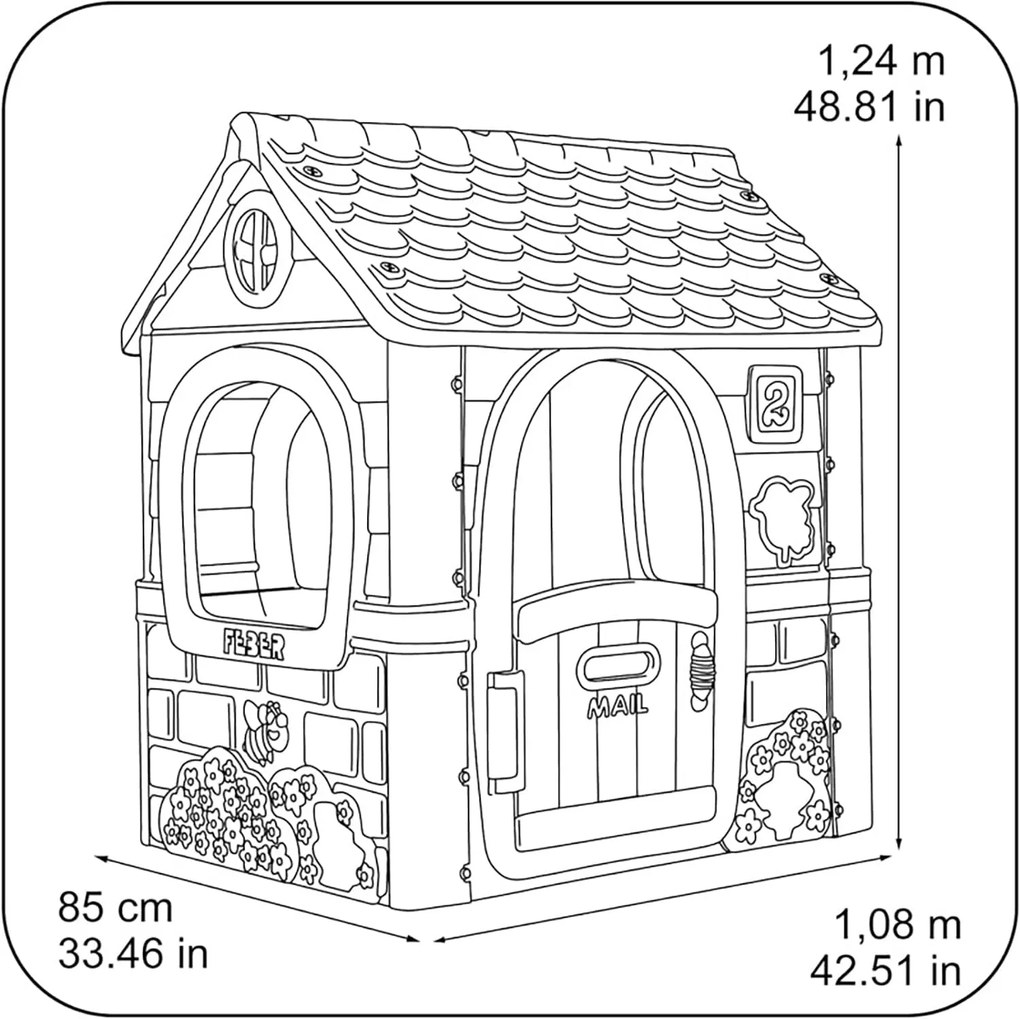 Casa de brincar para crianças Feber 85 x 124 x 108 cm