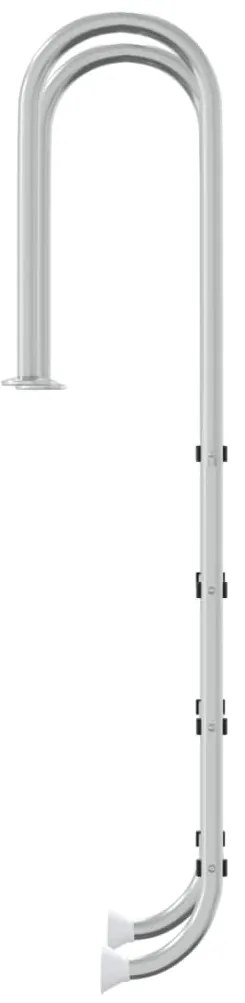 Escada de piscina 54x38x184,5 cm 304 aço inoxidável