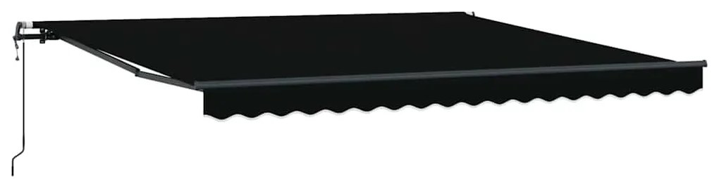 Toldo Retrátil Automático Preto 400x350 cm