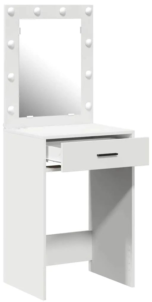 Mesa de Toucador com Luzes LED Branca 50x41x135 cm