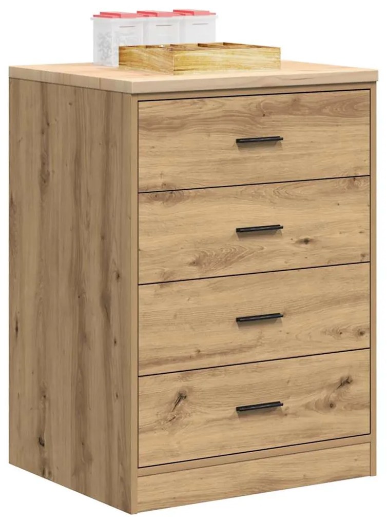 vidaXL Armário de arrumação de garagem carvalho artesanal 60x51x85 cm
