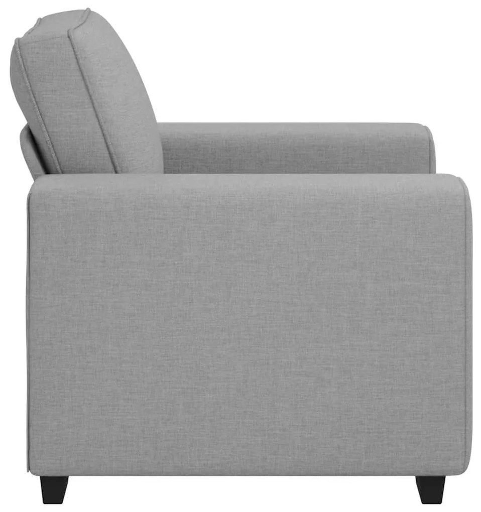 Poltrona 60 cm tecido cinzento nuvem