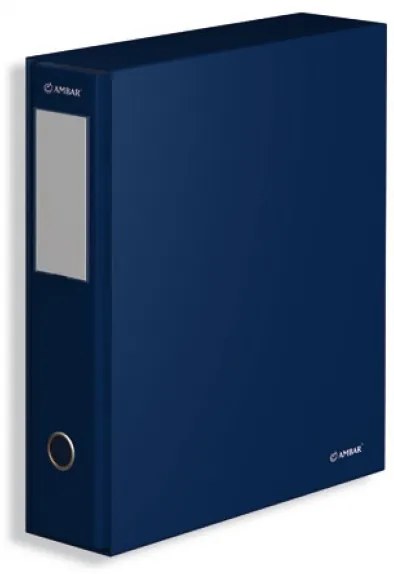 Pastas de Arquivo Din C/ Caixa  L/l Azul Ambar