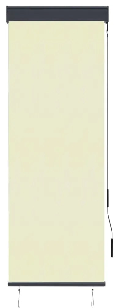Estore de rolo para exterior 60x250 cm creme