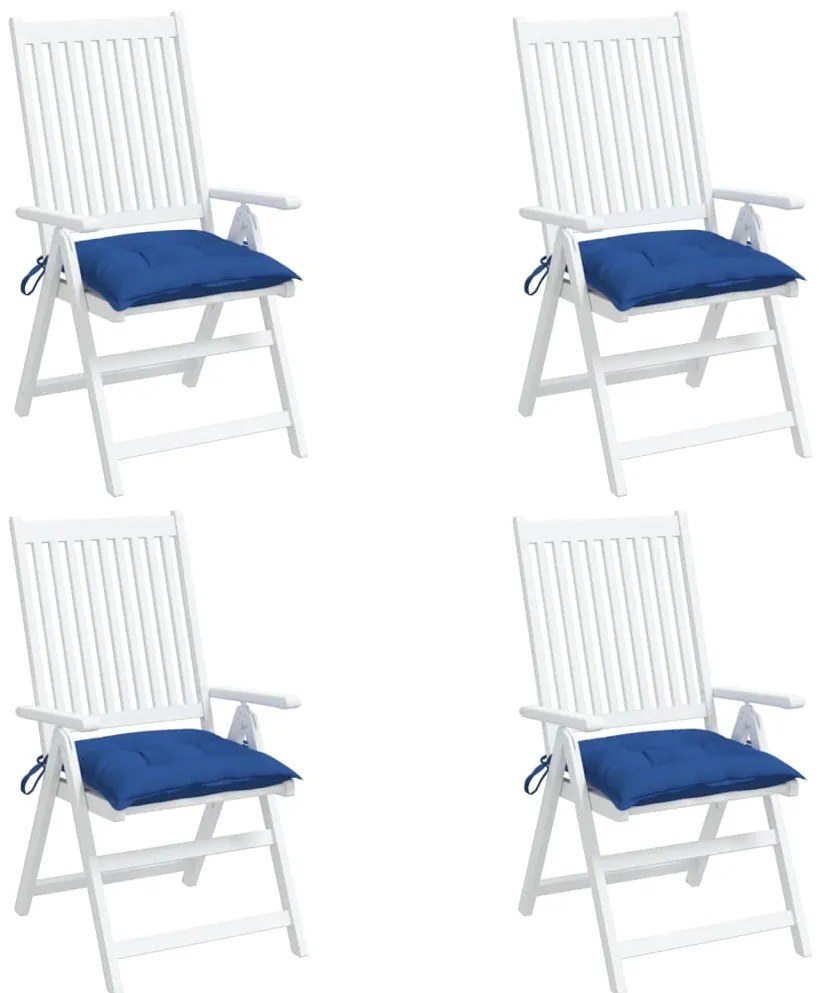 Almofadões para móveis de paletes 4 pcs tecido oxford azul