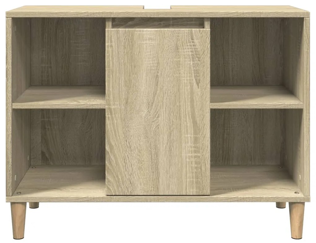 Armário p/ casa banho 80x33x60cm deriv. madeira carvalho sonoma