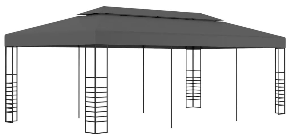 vidaXL Gazebo/tenda 3x6 m antracite