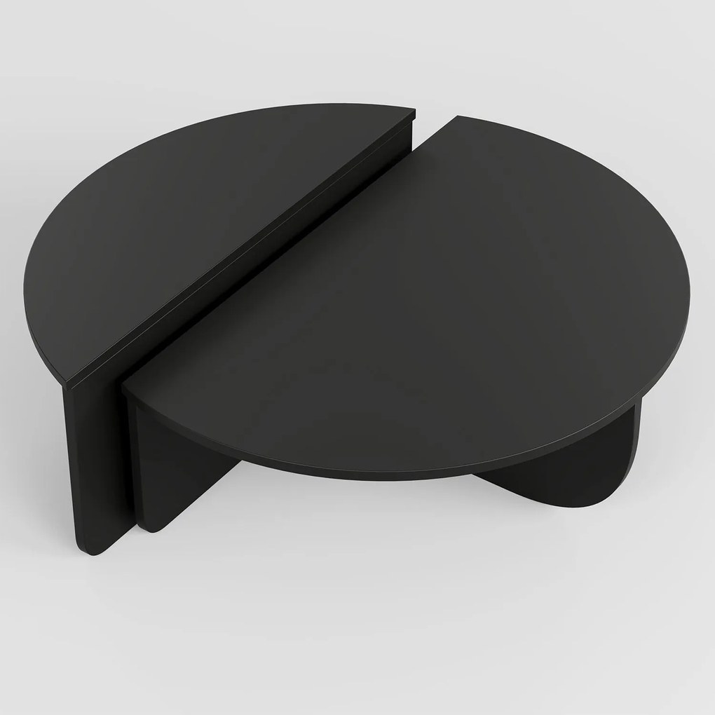Mesa de Café Podium - Preta - Dimensões Variáveis