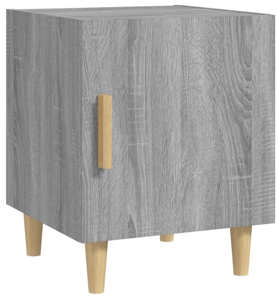 Mesa de cabeceira 2 pcs derivados de madeira cinzento sonoma