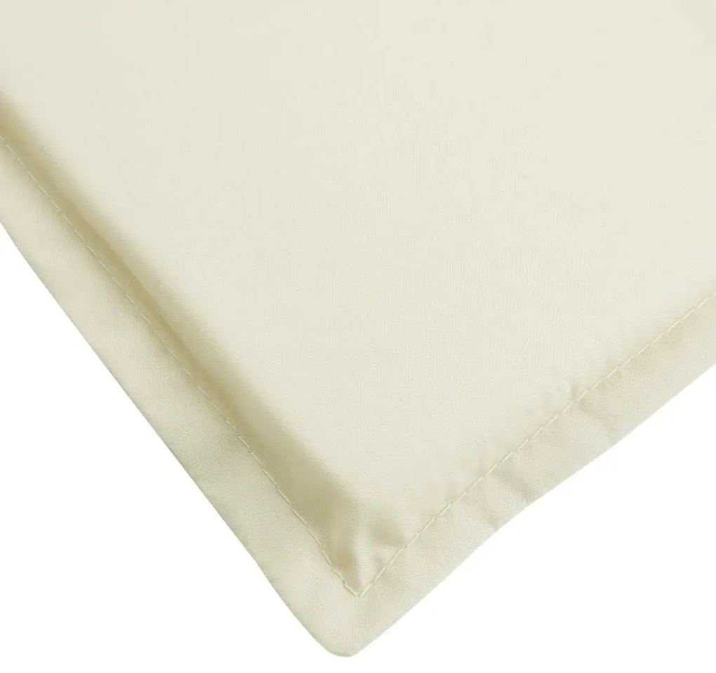 Almofadão p/ espreguiçadeira 200x70x3 cm tecido oxford creme