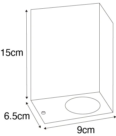 Candeeiro de parede moderno ouro antigo 2 luzes IP44 - Baleno