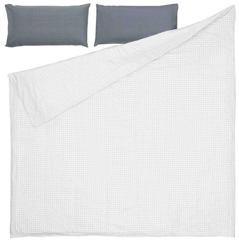Kave Home - Set Lesly de lençol, capa edredão e capa almofada 135 x 190 cm algodão orgânico (GOTS)