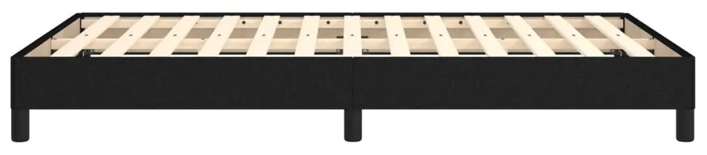 Estrutura de cama sem colchão preto 120x190 cm tecido