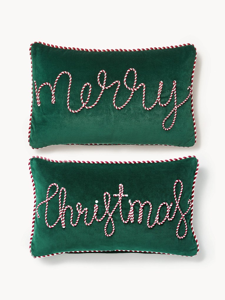 Capas de almofada em veludo Jolly, conjunto de 2