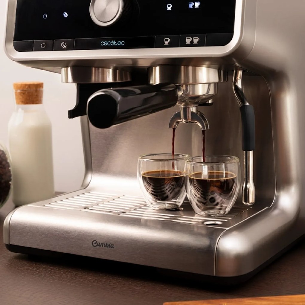 Máquina de café Expresso Power Espresso 20 Barista Cream com depósito de café e 20 bares