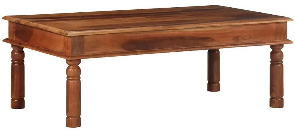 Mesa de centro 110x60x40 cm madeira maciça de acácia