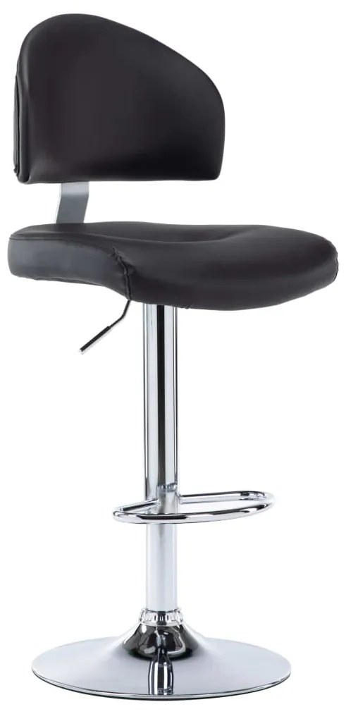Bancos de bar 2 pcs couro artificial preto