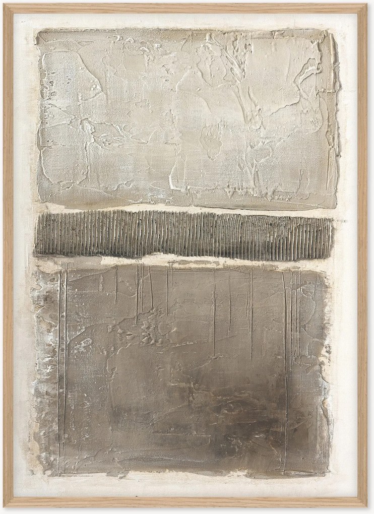 Tela emoldurada pintada à mão Art Structure I