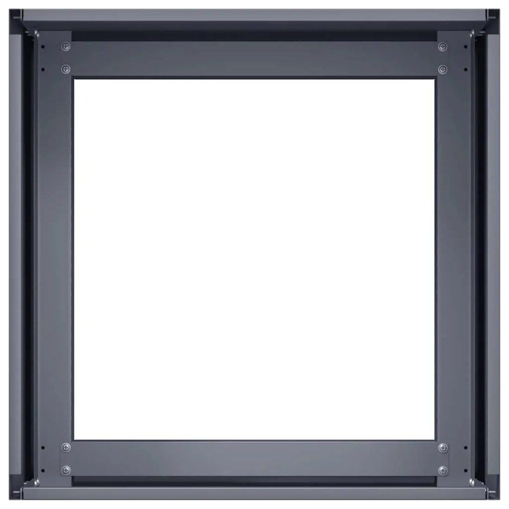 Vaso/floreira 40x40x30 cm aço antracite
