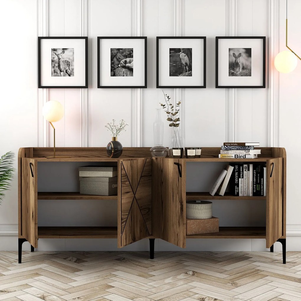 Console Venedik – Walnut – 180 cm x 78 cm x 35 cm