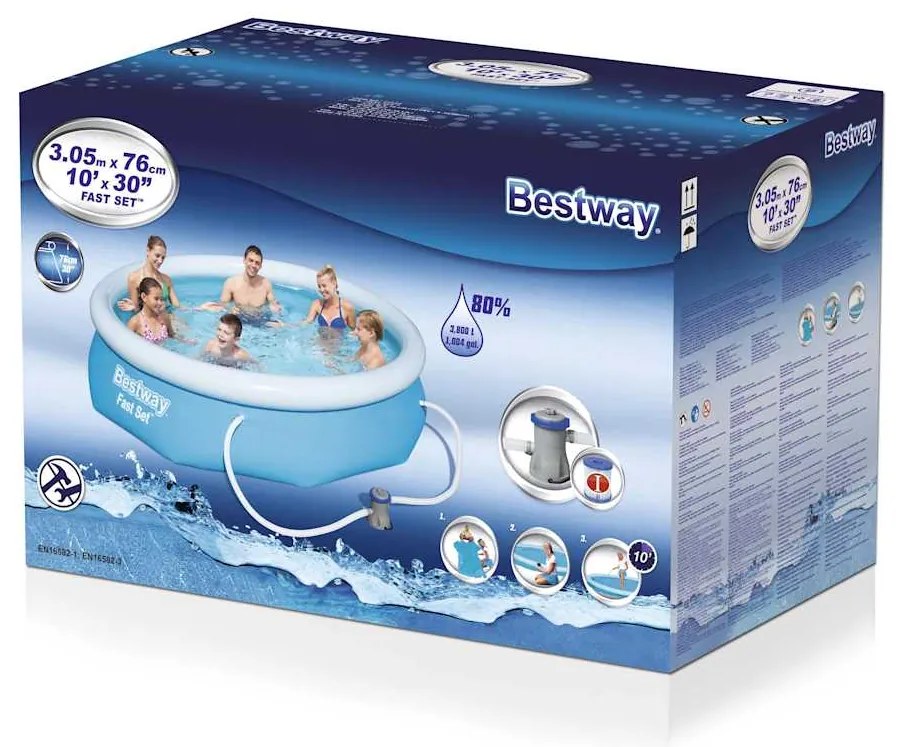 Conjunto de piscina Fast Set 305x76 cm 57270