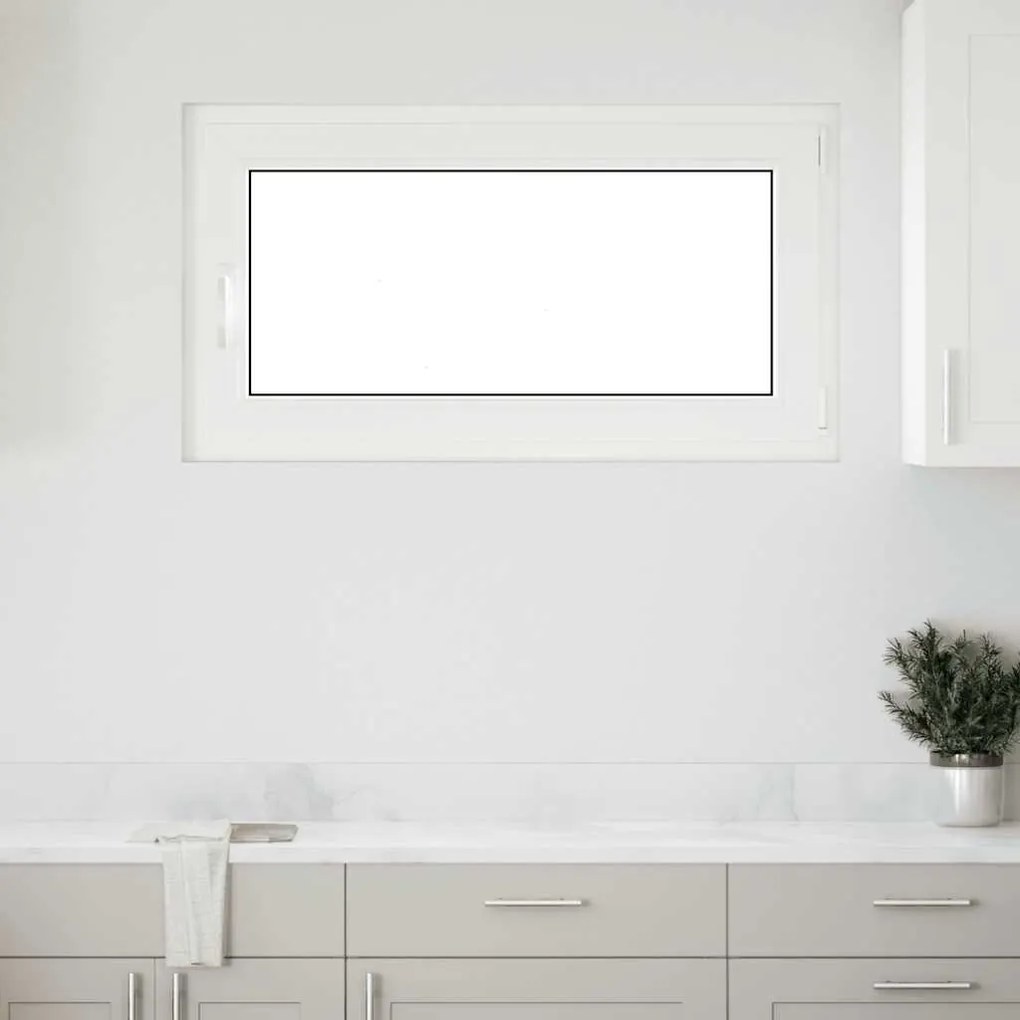 vidaXL Janela de porão "RISOR" 110x70 cm oscilobatente DIN direita branca