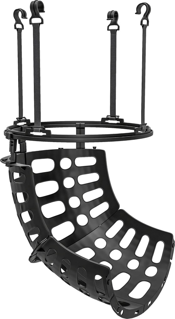 SPORTNOW Retorno da bola de basquetebol sistema de retorno da bola rotação a 360° 35,6 x 35,6 x 75,5 cm preto | Aosom Portugal