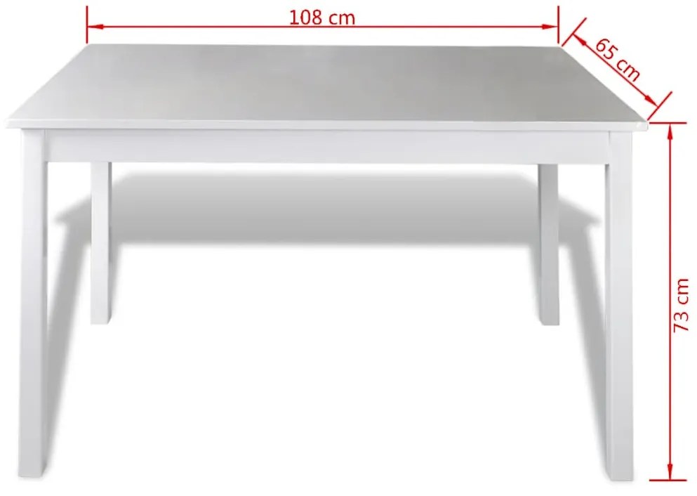 5 pcs Conjunto de jantar branco