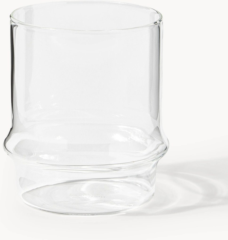 Copos empilháveis em vidro borosilicato artesanais Josh, conjunto de 4