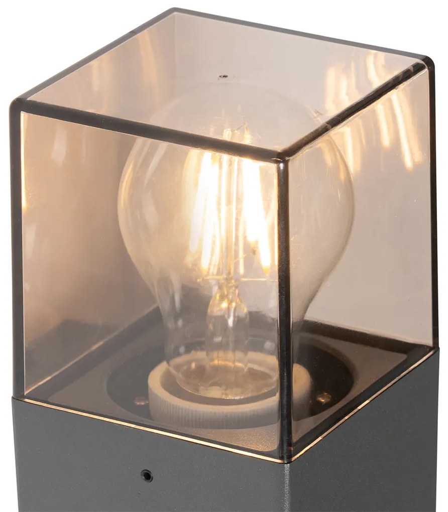 Candeeiro de parede exterior cinzento escuro com sensor de movimento IP44 - Denmark