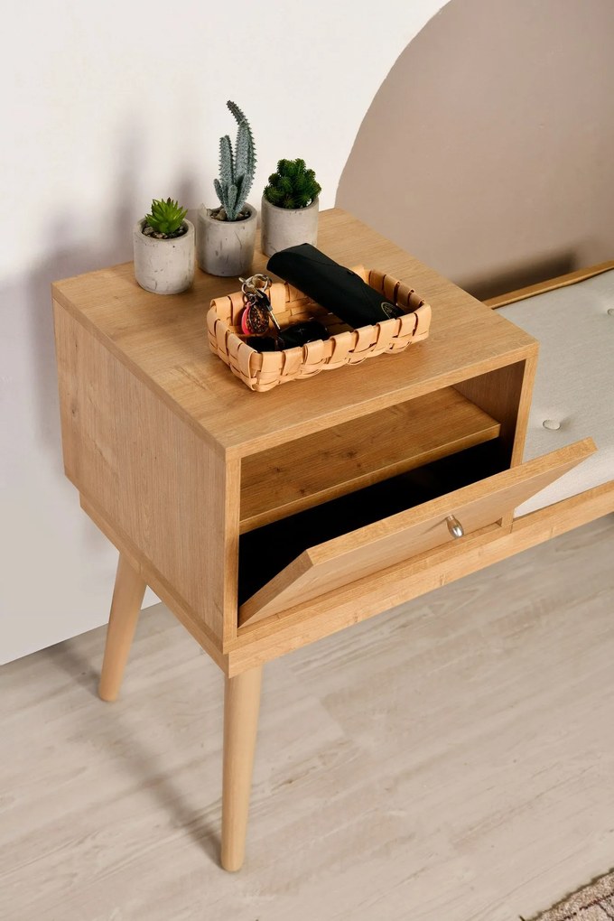Bench Urban – Oak/Cream – 105 cm x 40 cm x 45 cm