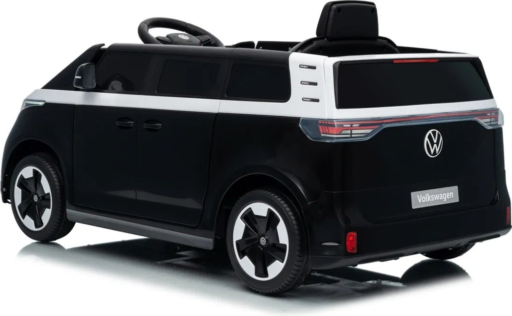 Carro elétrico para Crianças 12V Volkswagen ID BUZZ, Rodas Espuma EVA, assento couro ecológico Preta