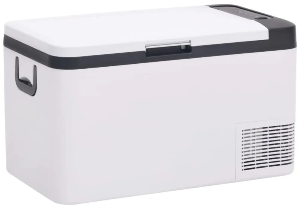Mala térmica com pega e adaptador 25 L PP e PE preto/branco