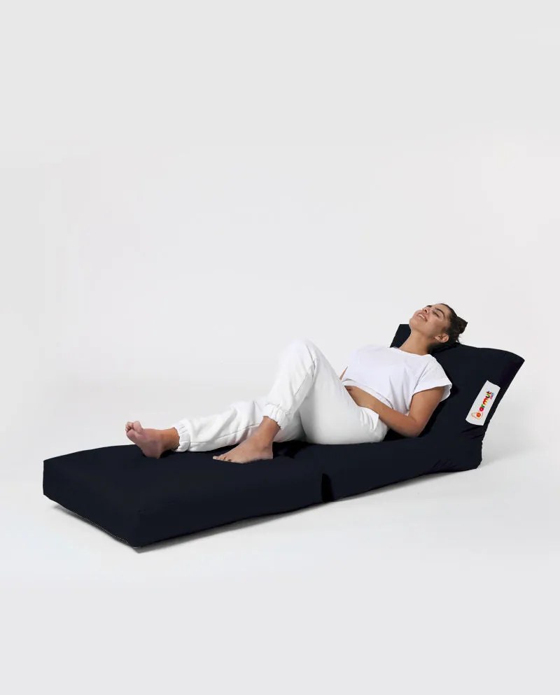 Pufe de Jardim Siesta Sofa Bed – Preto – 55x40x180 cm | Tribo Home