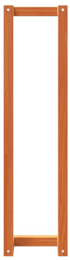 Toalheiro 23x18x90 cm pinho maciço castanho mel