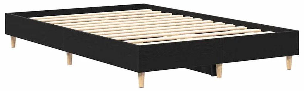 Estrutura de Cama vidaXL 140x190 cm em Madeira de Carvalho Preto