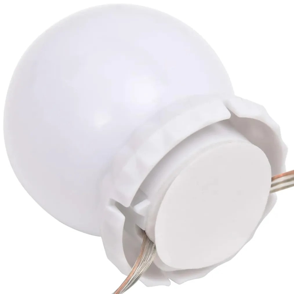 Iluminação de espelho c/ 8 lâmpadas LED branco quente e frio