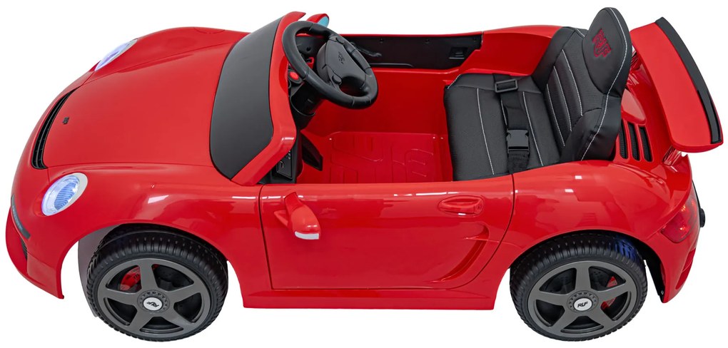 Carro elétrico para Crianças RUF CTR3 12V Rodas Espuma EVA, Assento couro ecológico Vermelho